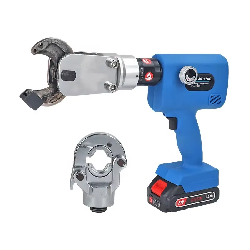 Electric Hydraulic Crimping Tool 300Mm2 - Herramienta Hidráulica Eléctrica SME-300/30C, Cortadora de