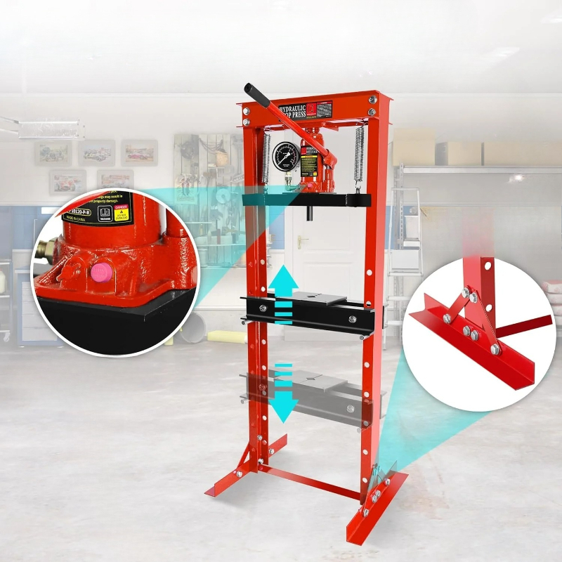 Manual Hydraulic Press 12 Ton - Prensa Hidráulica de Taller de 12