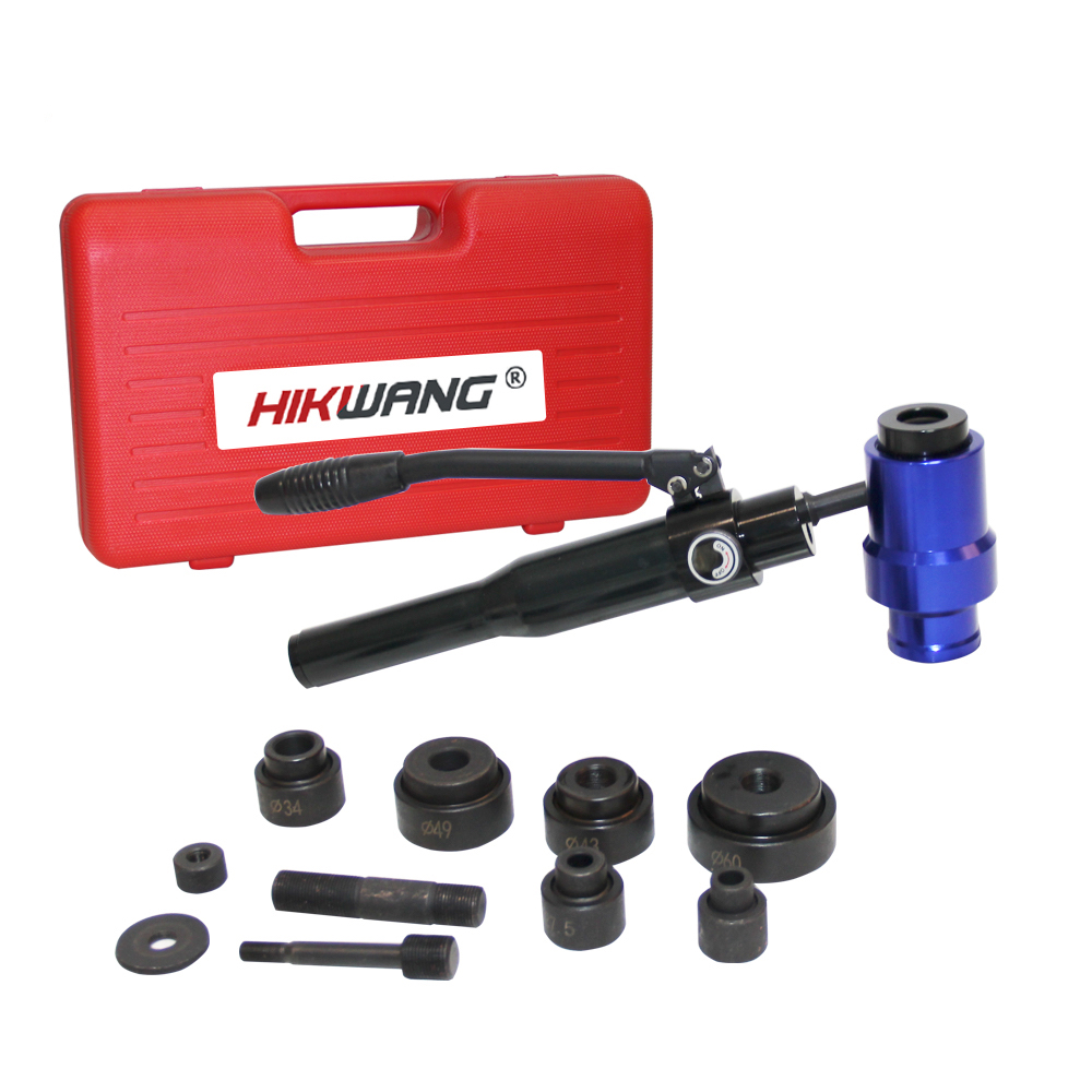 Hydraulic Knockout Punch Set - Kit de Punzonadora Hidráulica Manual WK-8AL,