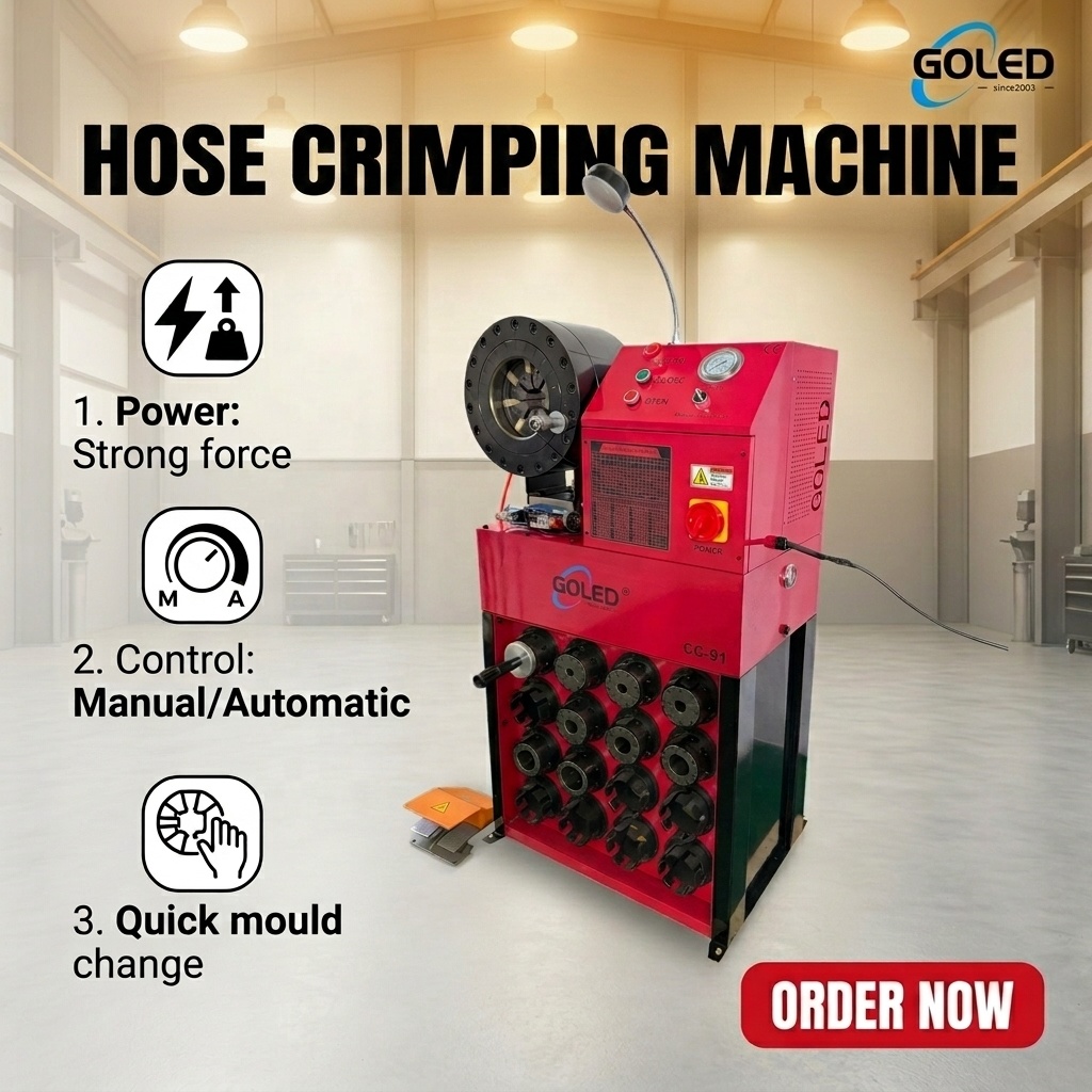 Hydraulic Hose Crimper 2 Inch - CC-91 Nueva Prensa Hidráulica para Mangueras