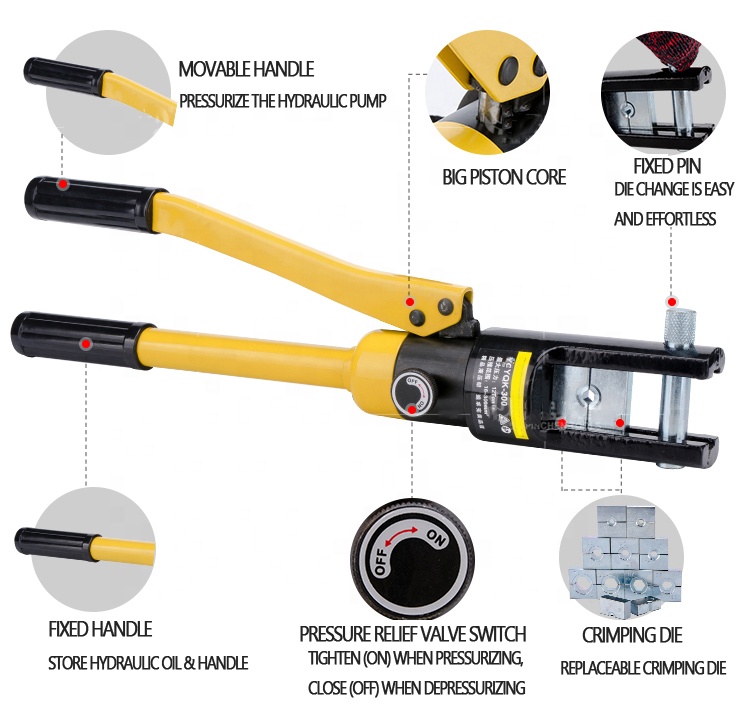 Prensa Hidráulica Industrial Y - Hydraulic Crimping Tool 16-300Mm2 reseña y precio
