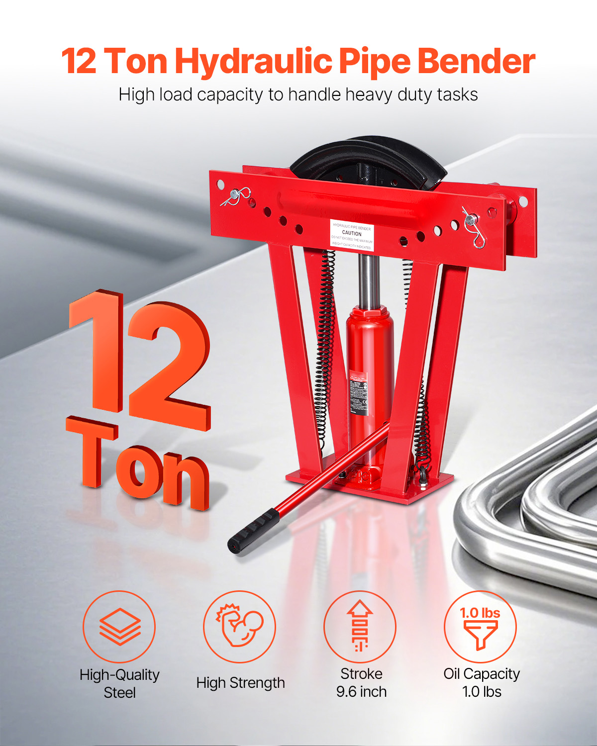 Dobladora de Tubos Hidráulica  - Hydraulic Pipe Bender 12 Ton reseña y precio