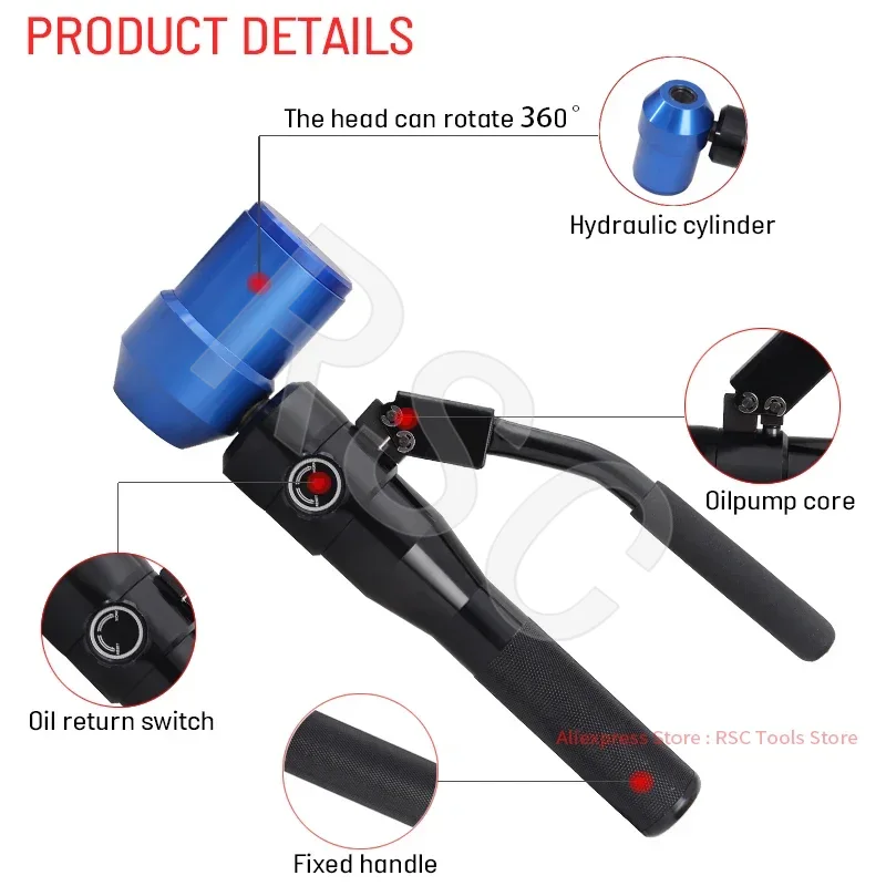 Punzón Hidráulico TPA-8 de 22. - Hydraulic Knockout Punch Set reseña y precio