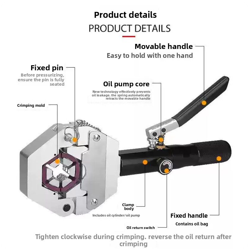 Herramienta Manual Hidráulica  - Hydraulic Hose Crimper Machine reseña y precio