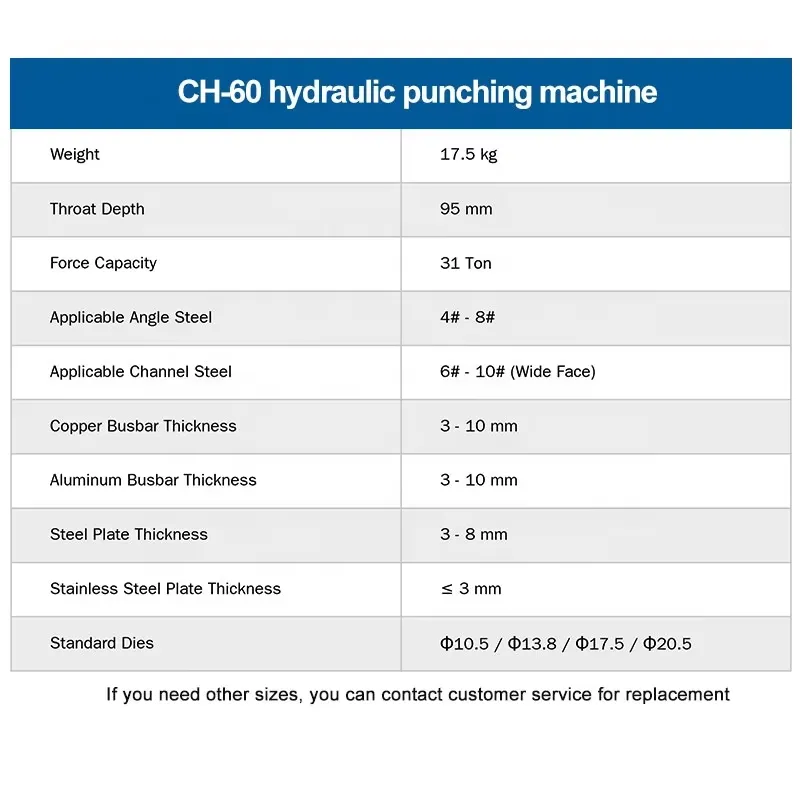 Punzonadora Hidráulica para Ac - Hydraulic Busbar Punch Machine reseña y precio