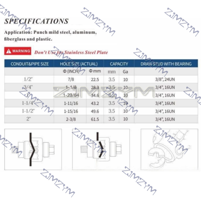 Kit de perforación manual CC-6 - Hydraulic Knockout Punch Set reseña y precio