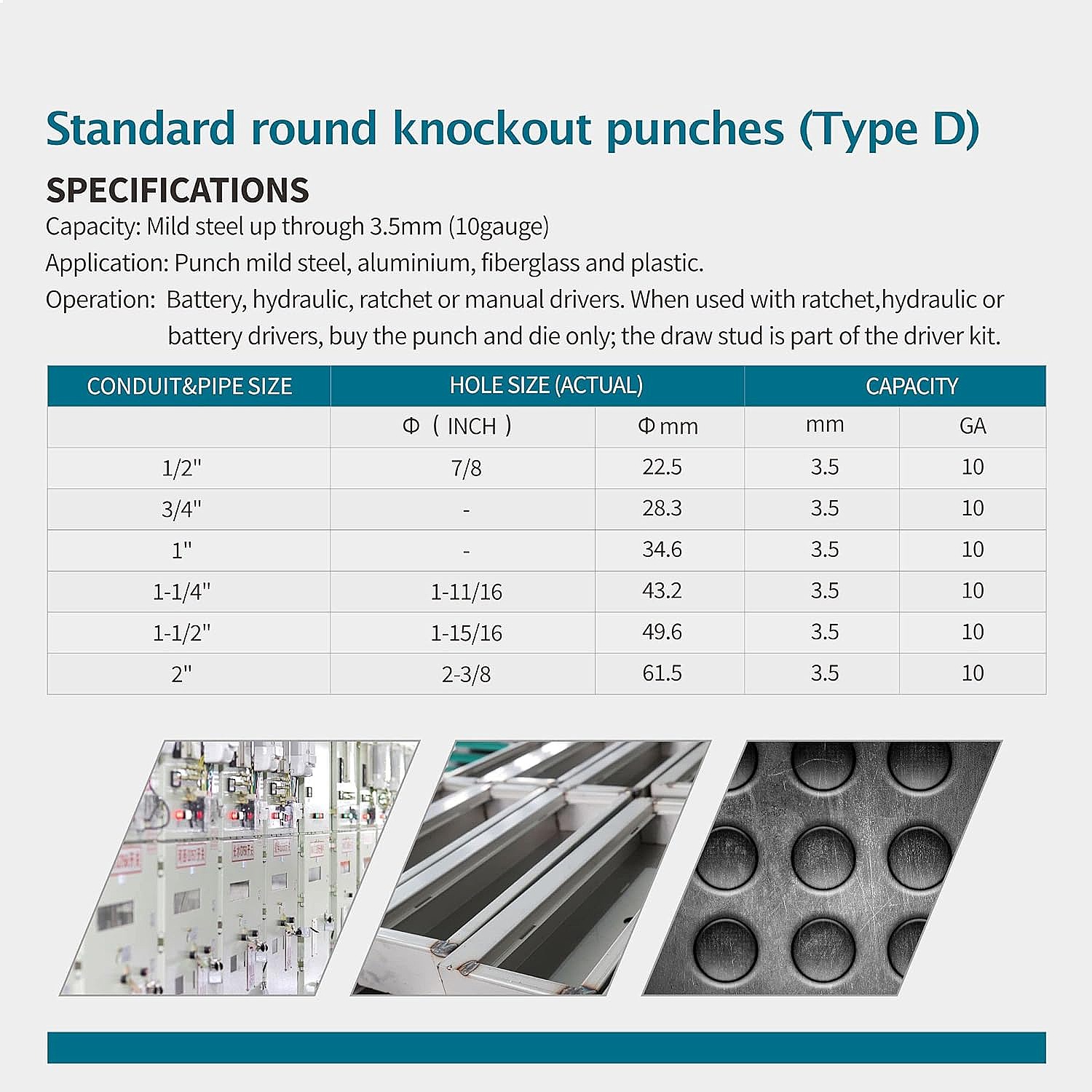 Juego de Punzones Hidráulicos  - Hydraulic Knockout Punch Set reseña y precio