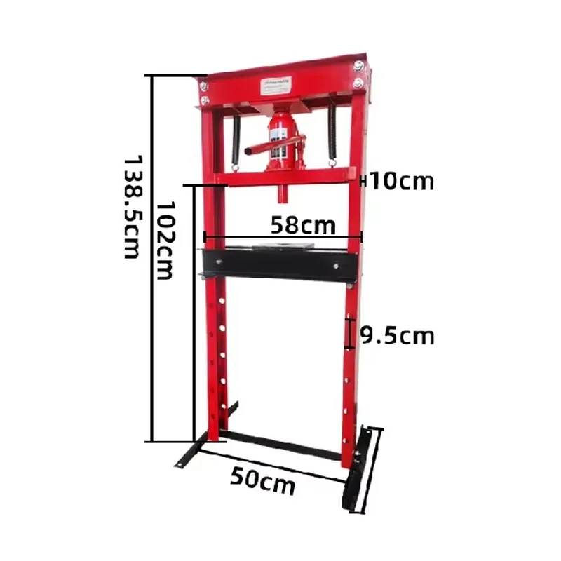 Prensa de taller hidráulica de - Hydraulic Press 20 Ton Shop Press reseña y precio