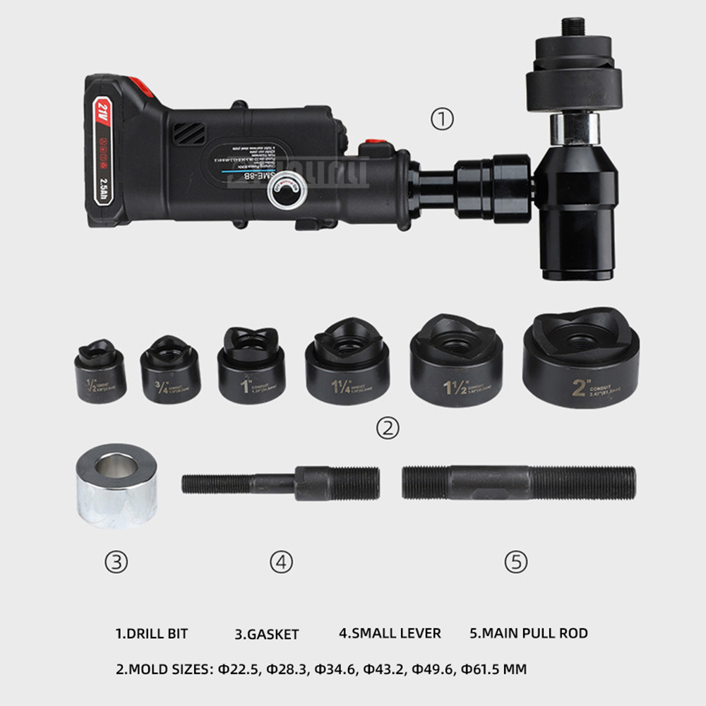 Abridor de agujeros hidráulico - Hydraulic Knockout Punch Set reseña y precio